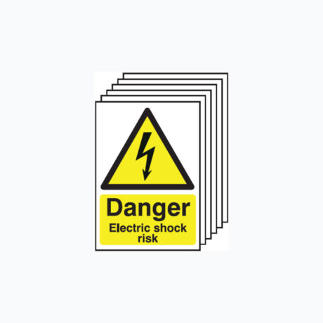 Danger Electric Shock Risk Signs