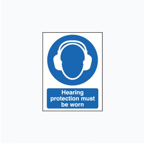 Hearing protection safety signs