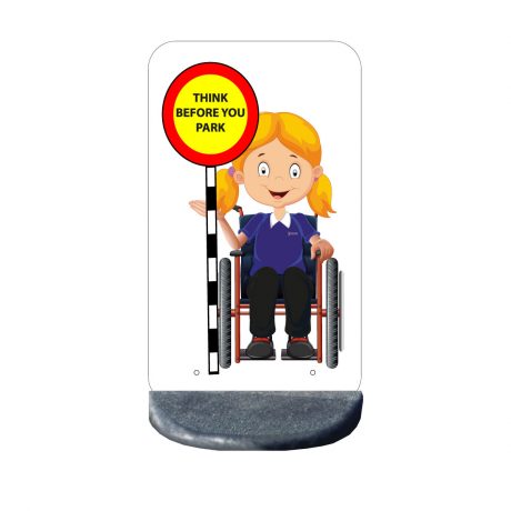 Road safety school no parking sign Elaine